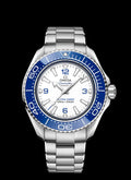 Omega Planet Ocean 6000M Co Axial Master Chronometer 45.5mm White Dial Silver Steel Strap Watch for Men - 21530462104001