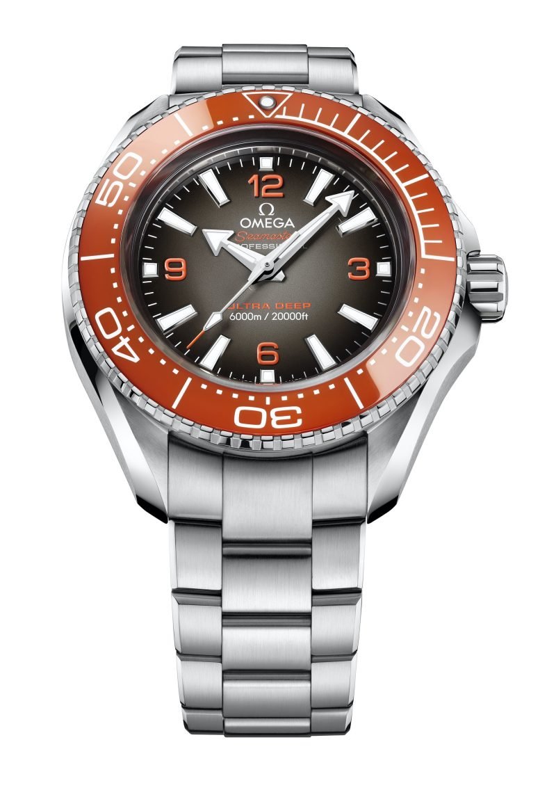 Omega Seamaster Planet Ocean 6000M 45.5mm Black Dial Silver Steel Strap Watch for Men - 21530462106001