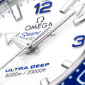 Omega Planet Ocean 6000M Co Axial Master Chronometer 45.5mm White Dial Silver Steel Strap Watch for Men - 21530462104001