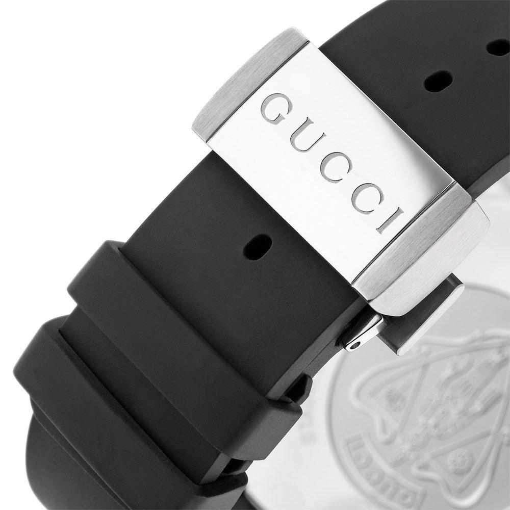 Gucci Dive Quartz Black Dial Black Rubber Strap Watch For Men - YA136204