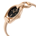 Gucci Horsebit Black Dial Rose Gold Steel Strap Watch For Women - YA139507