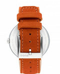 Gucci Interlocking G Quartz Orange Dial Orange Leather Strap Watch For Women - YA133316