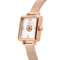 Coach Cass White Dial Rose Gold Mesh Bracelet Watch for Women - 14503698