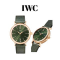 IWC Portofino Automatic Green Dial Green Leather Strap Watch for Women - IW357415