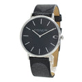 Coach Charles Black Dial Black Leather Strap Watch for Men - 14602157