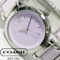 Coach Tristent Purple Dial Two Tone Steel Strap Watch for Women - 14502461