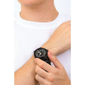 Guess Track Black Dial Black Steel Strap Watch for Men - GW0426G3