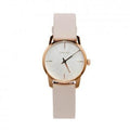 Calvin Klein City Silver Dial White Leather Strap Watch for Women - K2G236X6