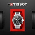 Tissot Chrono XL Quartz Asian Games Edition Black Dial Silver Steel Strap Watch For Men -  T116.617.11.057.02