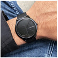 Calvin Klein Minimal Black Dial Black Mesh Bracelet Watch for Men - K3M514B1