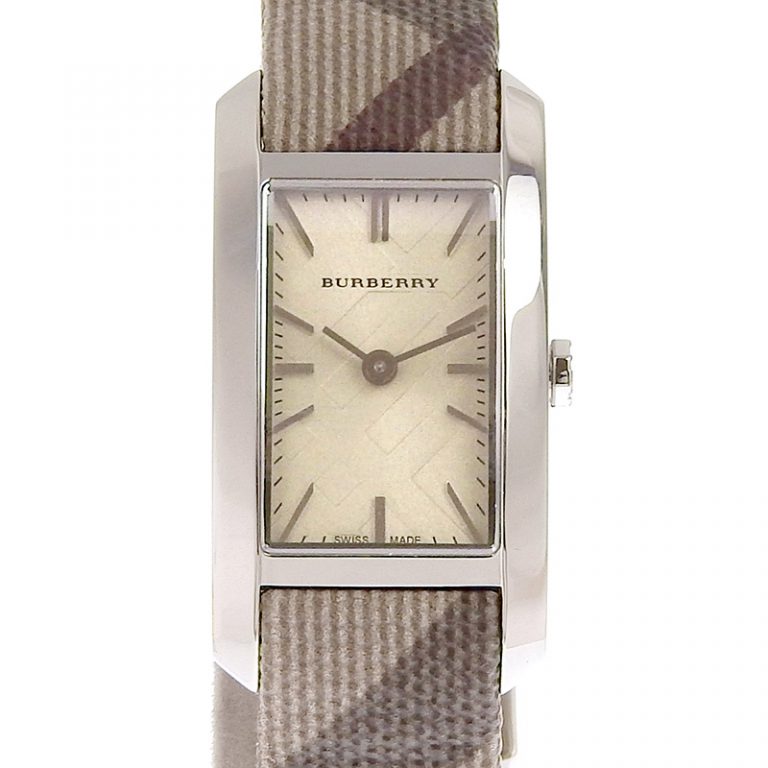 Burberry The Pioneer Grey Dial Brown Leather Strap Watch for Women - BU9504