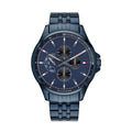 Tommy Hilfiger Shawn Quartz Blue Dial Blue Steel Strap Watch for Men - 1791618