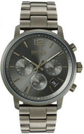 Hugo Boss Attitude Green Dial Green Steel Strap Watch for Men - 1513610