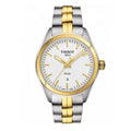 Tissot T Classic PR 100 White Dial Two Tone Steel Strap Watch for Men - T101.410.22.031.00