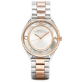 Marc Jacobs Tether White Transparent Dial Two Tone Stainless Steel Strap Watch for Women - MBM3436