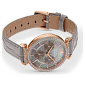 Swarovski Passage Chrono Grey Dial Grey Leather Strap Watch for Women - 5580348