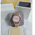 Michael Kors Norie Rose Gold Dial Rose Gold Steel Strap Watch for Women - MK3561