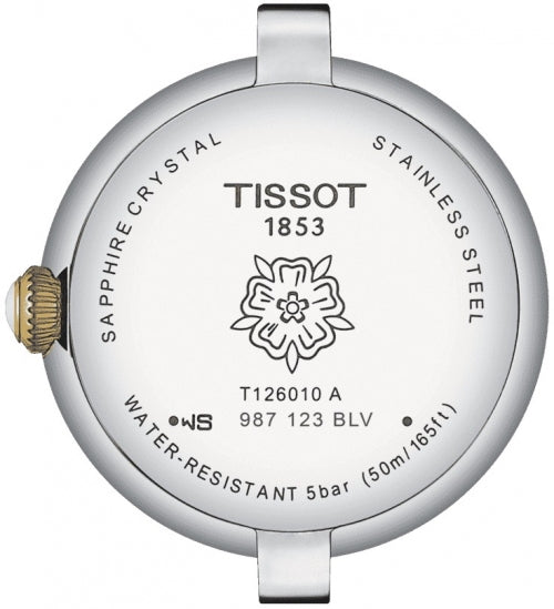 Tissot Bellissima Small Lady Quartz Mother of Pearl Dial Two Tone Stainless Steel Watch For Women - T126.010.22.013.00