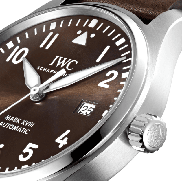 IWC Pilot's Watch Mark XVII Edition "Antoine De Saint Exupery" Brown Dial Brown Leather Strap Watch for Men - IW327003