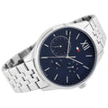 Tommy Hilfiger Damon Chronograph Blue Dial Silver Steel Strap Watch for Men - 1791416