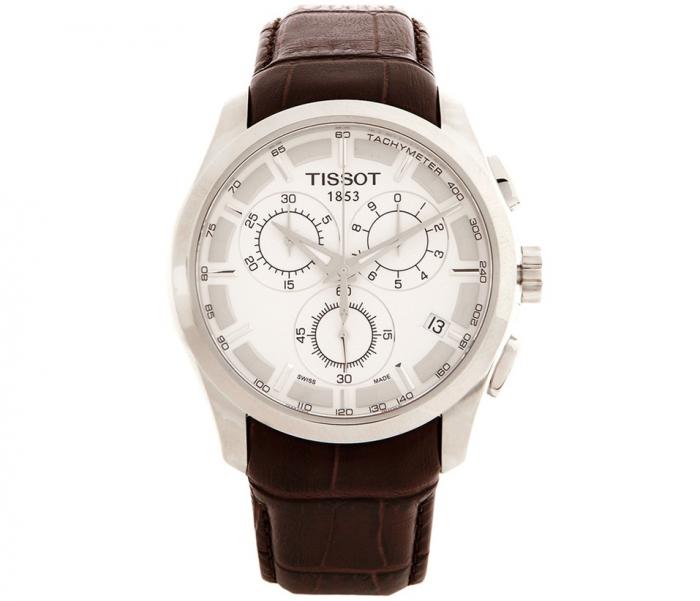 Tissot Couturier Chronograph White Dial Watch For Men - T035.617.16.031.00