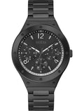 Guess Scope Multifunction Black Dial Black Steel Strap Watch for Men - GW0454G3