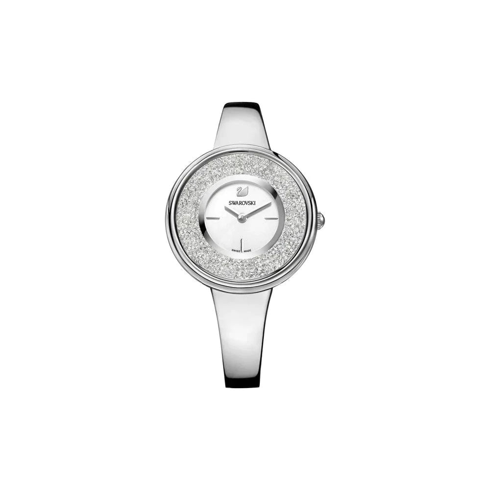 Swarovski Crystalline Pure Silver Dial Silver Steel Strap Watch for Women - 5269256