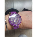 Marc Jacobs Rock Purple Dial Purple Stainless Steel Strap Watch for Women - MBM2576