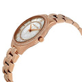 Michael Kors Lauryn Mother of Pearl Dial Rose Gold Steel Strap Watch for Women - MK3716