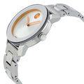 Movado Bold Silver Dial Silver Steel Strap Watch For Women - 3600084