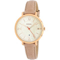 Fossil Jacqueline White Dial Sand Leather Strap Watch for Women - ES3487