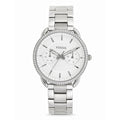 Fossil Tailor White Dial Silver Steel Strap Watch for Women - ES4262