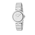 Gucci Diamantissima Quartz White Dial Silver Steel Strap Watch For Women - YA141402