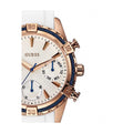 Guess Catalina White & Rose Gold Dial White Silicon Strap Watch For Women - W0562L1