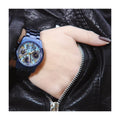 Guess Sunrise Multifunction Blue Dial Blue Steel Strap Watch for Women - W0448L10