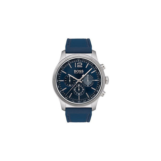 Hugo Boss Professional Blue Chronograph Dial Blue Silicone Strap Watch for Men - 1513526