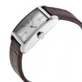 Calvin Klein Window Silver Dial Brown Leather Strap Watch for Women - K2M23126