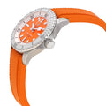 Breitling Superocean Automatic 36 Orange Dial Orange Rubber Strap Watch for Men - A17377211O1S1