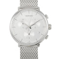 Calvin Klein High Noon Chronograph Silver Dial Silver Mesh Bracelet Watch for Men - K8M27126