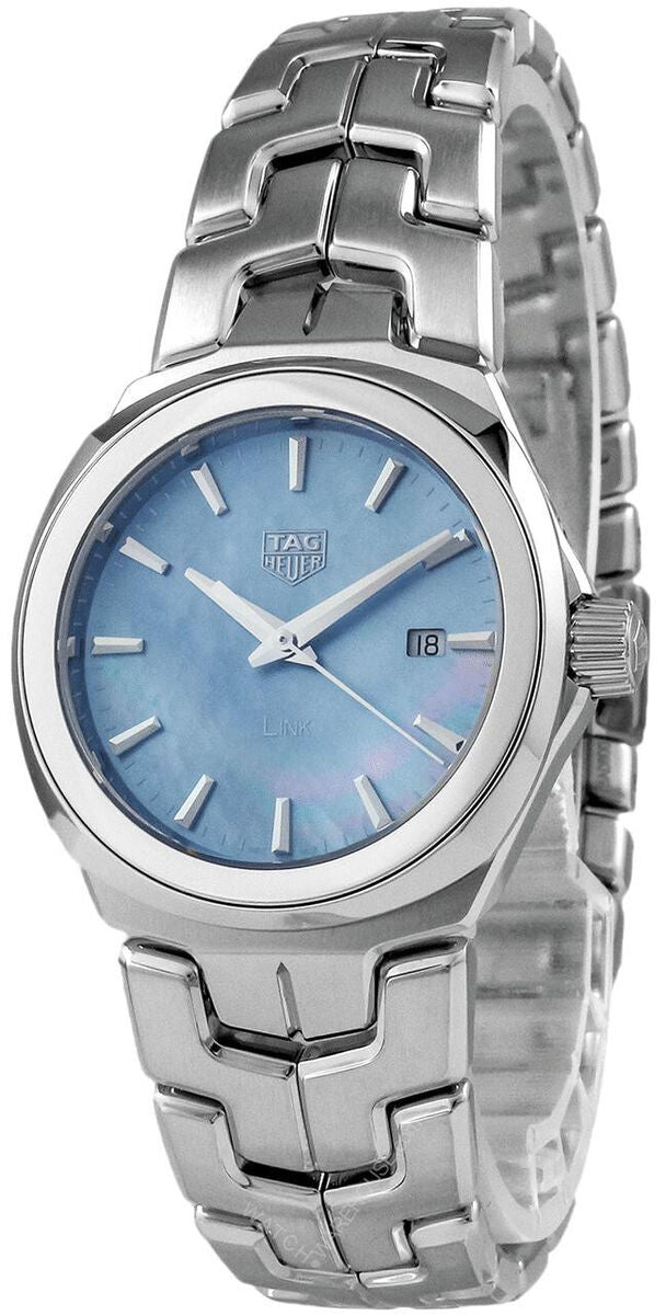 Tag Heuer Link Quartz Mother of Pearl Dial Silver Steel Strap Watch for Women - WBC1311.BA0600