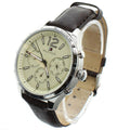 Tommy Hilfiger Gavin Chronograph White Dial Brown Leather Strap Watch for Men - 1791467