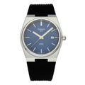 Tissot PRX Quartz Blue Dial Black Rubber Strap Watch For Men - T137.410.17.041.00