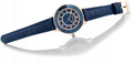 Swarovski Octea Lux Blue Dial Blue Leather Strap Watch for Women - 5414413