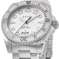 Gucci Dive Quartz White Dial Silver Steel Strap Watch For Men - YA136336