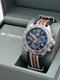 Tag Heuer Formula 1 Quartz Chronograph Blue Dial Two Tone NATO Strap Watch for Men - CAZ1010.FC8196