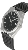 Tissot PRX Quartz Black Dial Black Rubber Strap Watch For Men - T137.410.17.051.00