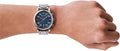 Emporio Armani Luigi Chronograph Blue Dial Silver Steel Strap Watch For Men - AR11132