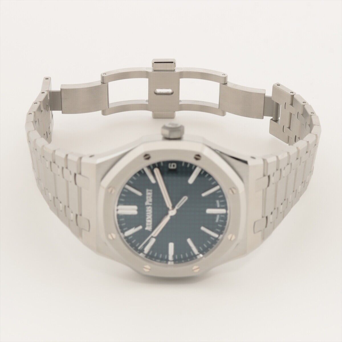 Audemars Piguet Royal Oak 50th Anniversary Automatic Blue Dial Silver Steel Strap Watch for Men - 15510ST.OO.1320ST.01