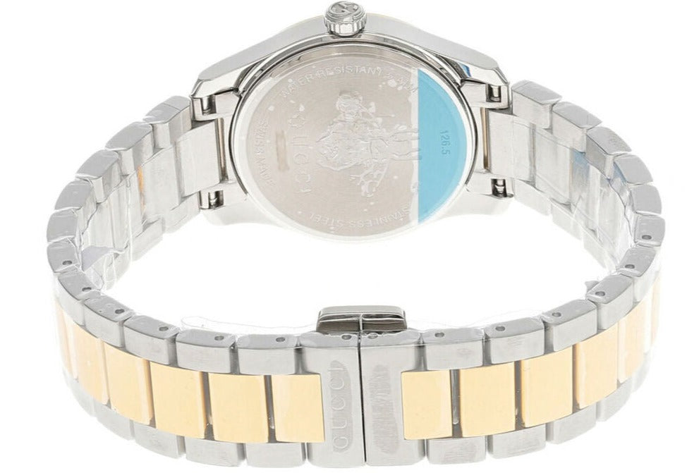 Gucci G Timeless Quartz Mother of Pearl Dial Two Tone Steel Strap Watch For Women - YA1265012