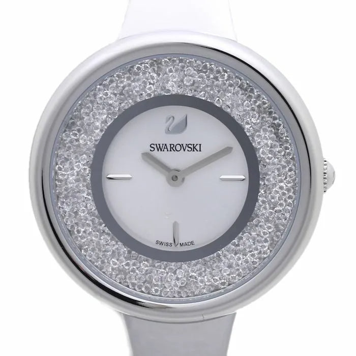 Swarovski Crystalline Pure Silver Dial Silver Steel Strap Watch for Women - 5269256